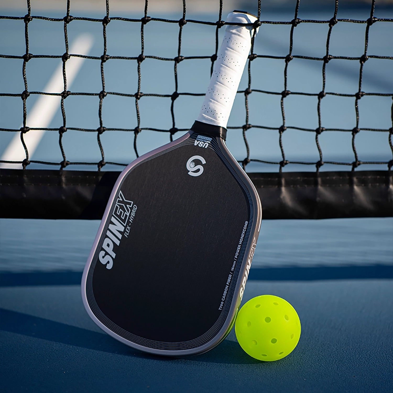 Spinex FLEX Hybrid Iron — T700 Carbon Pickleball Paddle