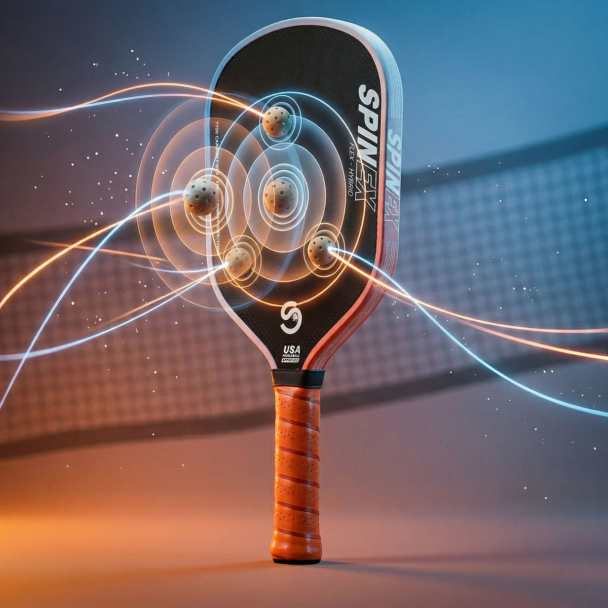 Pickleball player demonstrating control and touch at the kitchen line