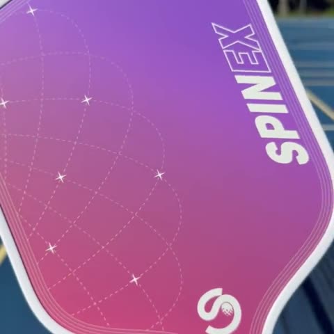 NOVA Pink Stellar paddle on the court